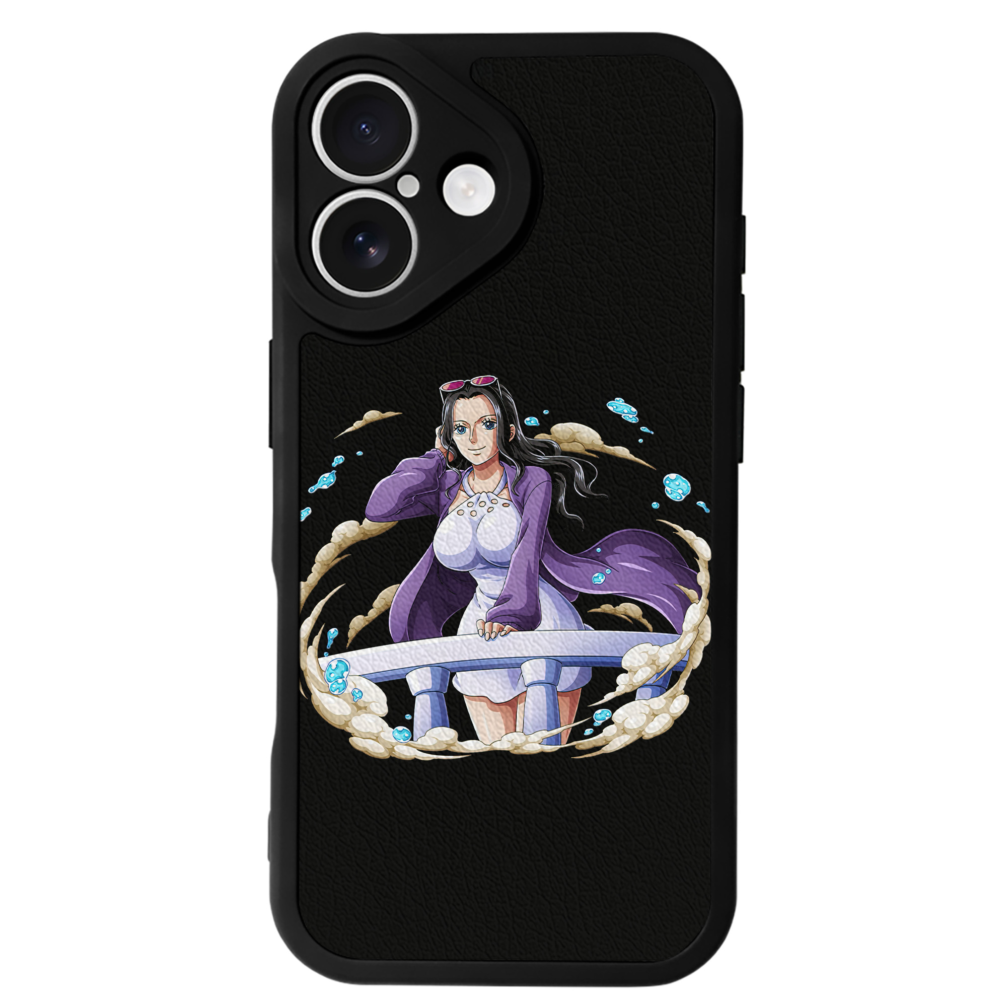（画像用） ワンピース ニコ・ロビン ONE PIECE Nico Robin 【iPhone 16シリーズ対応】シリコンスマホケース（レザー調） 材質：シリコン